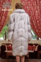 Шуба жилетка из меха финского песца со съемными рукавами 
